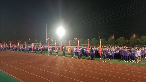 軍訓(xùn)匯演彩排